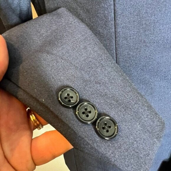 J.Crew Mens $398 Performance Suit Jacket Navy Size 42R AU591 - Picture 9 of 12